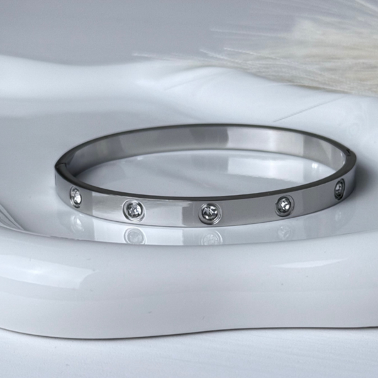 Jess Silver Bangle