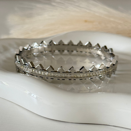 Emma Silver Bangle