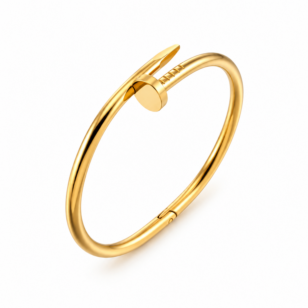 Karti Gold Stainless Steel Bangle
