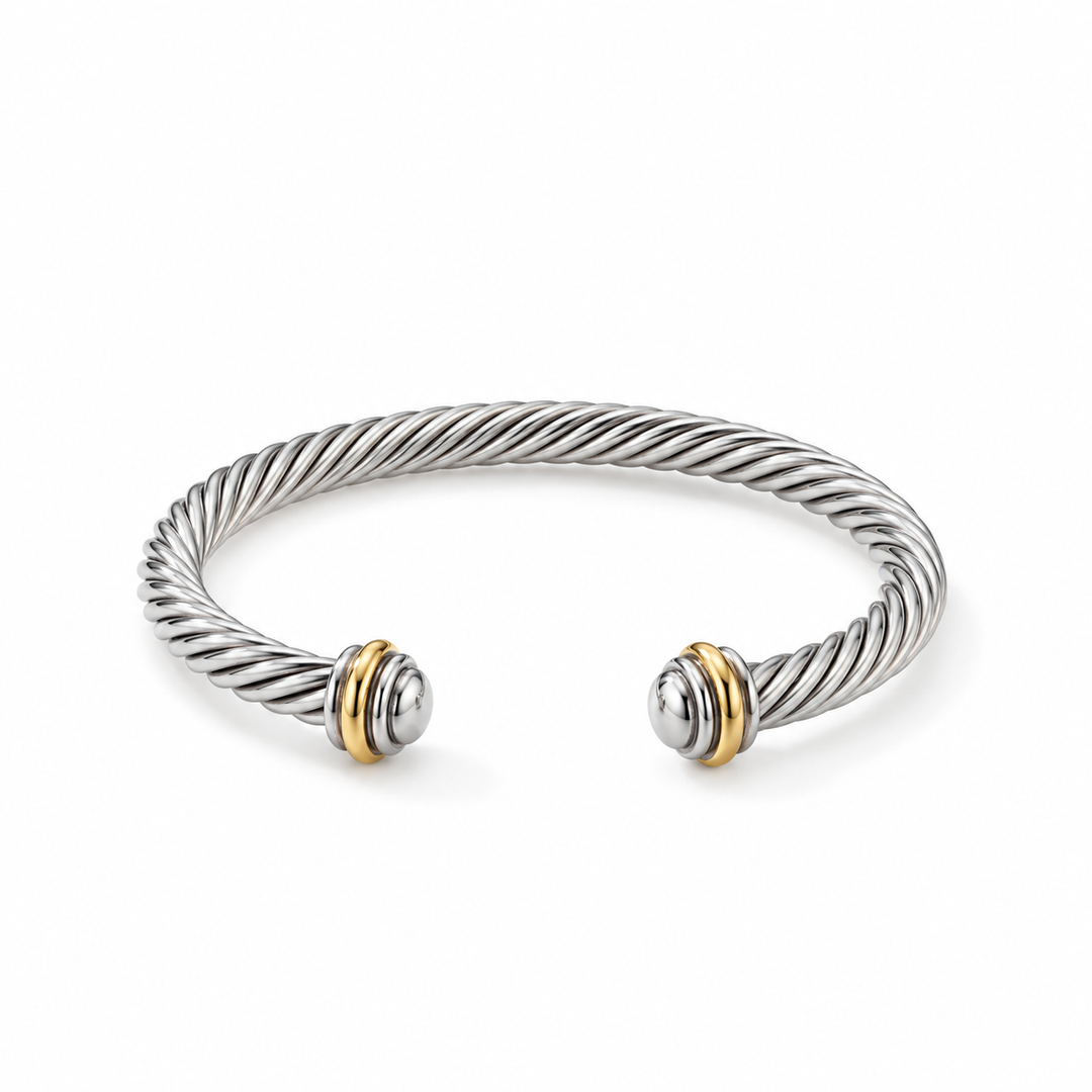 DY Two-Tone Statement Cuff