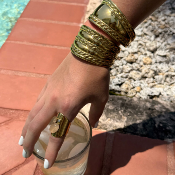 Exaggerated Gold Cuff