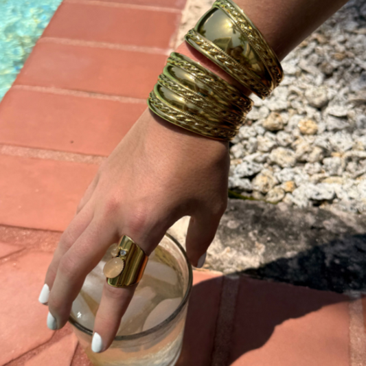 Exaggerated Gold Cuff