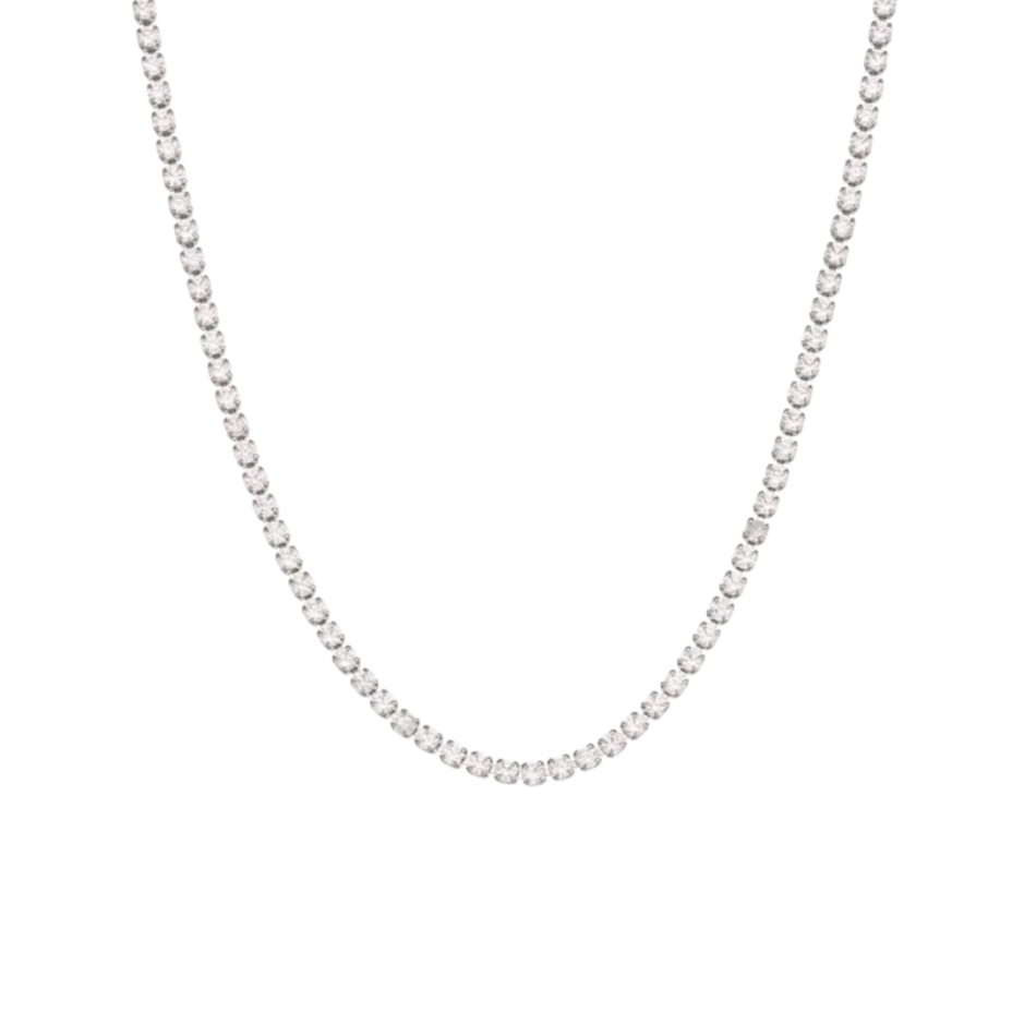 Silver Tennis Necklaces