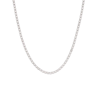 Silver Tennis Necklaces