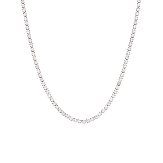 Silver Tennis Necklaces
