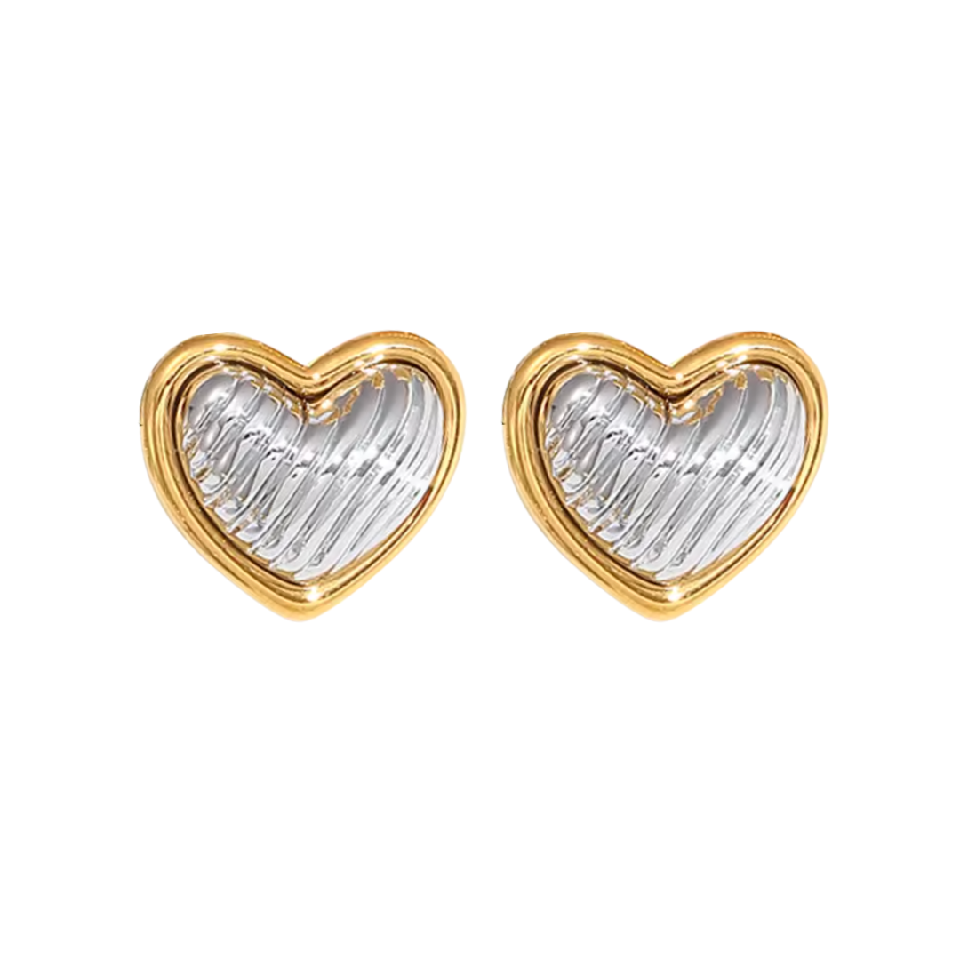 Amora Two Tone Earrings