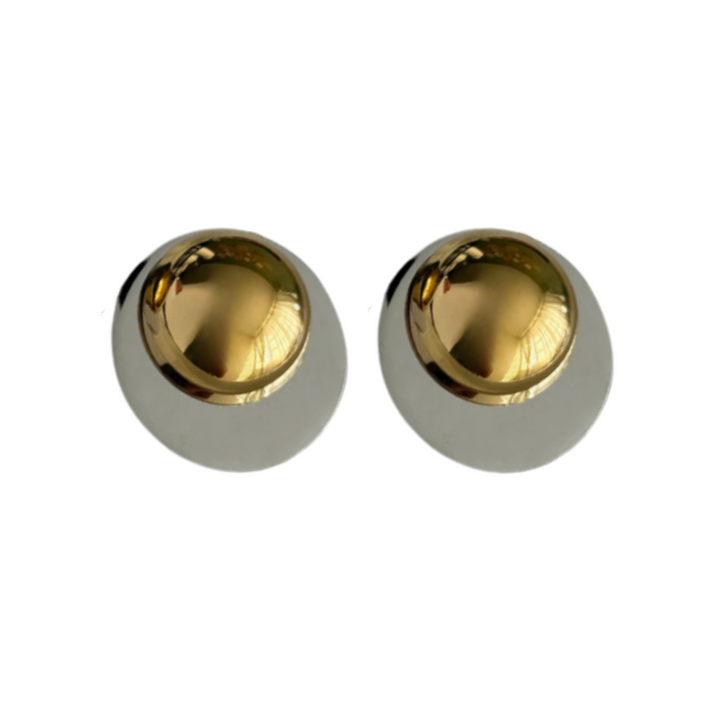 Glam Two Tone  Earrings