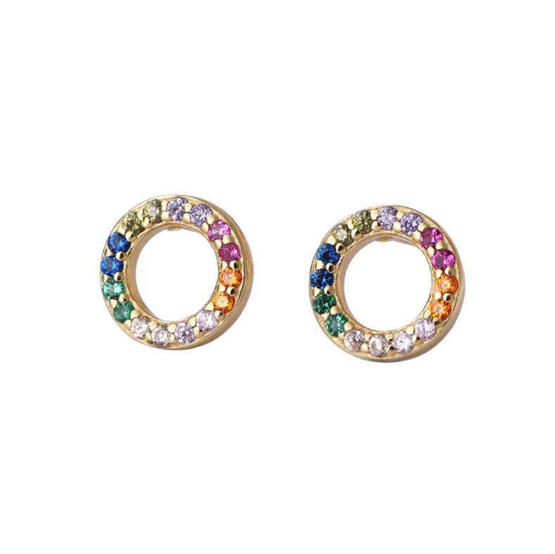 Rainbow Ear Studs Earrings
