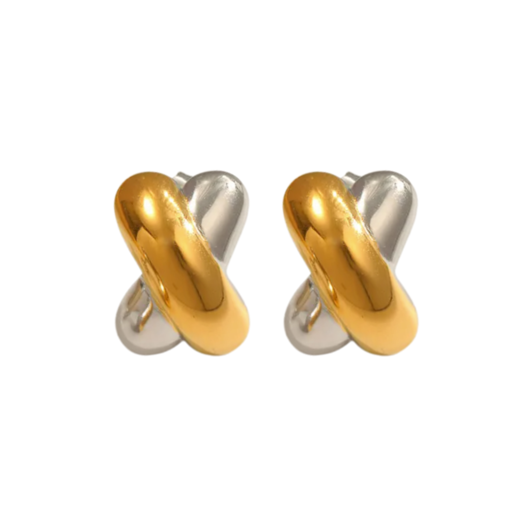 Xoxo Two Tone Earrings