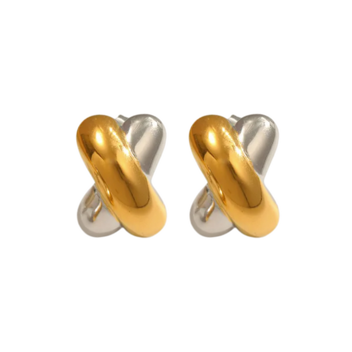 Xoxo Two Tone Earrings