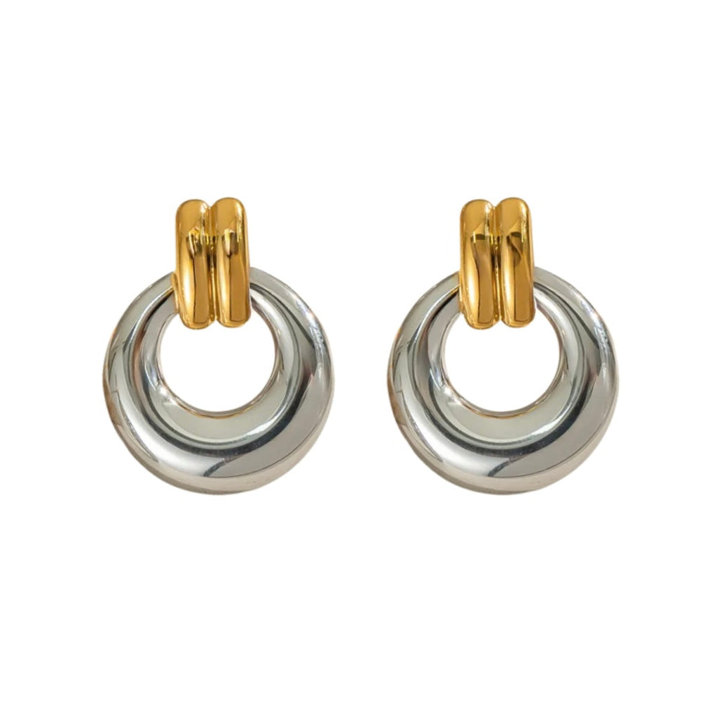 Silvana Two Tone Earrings