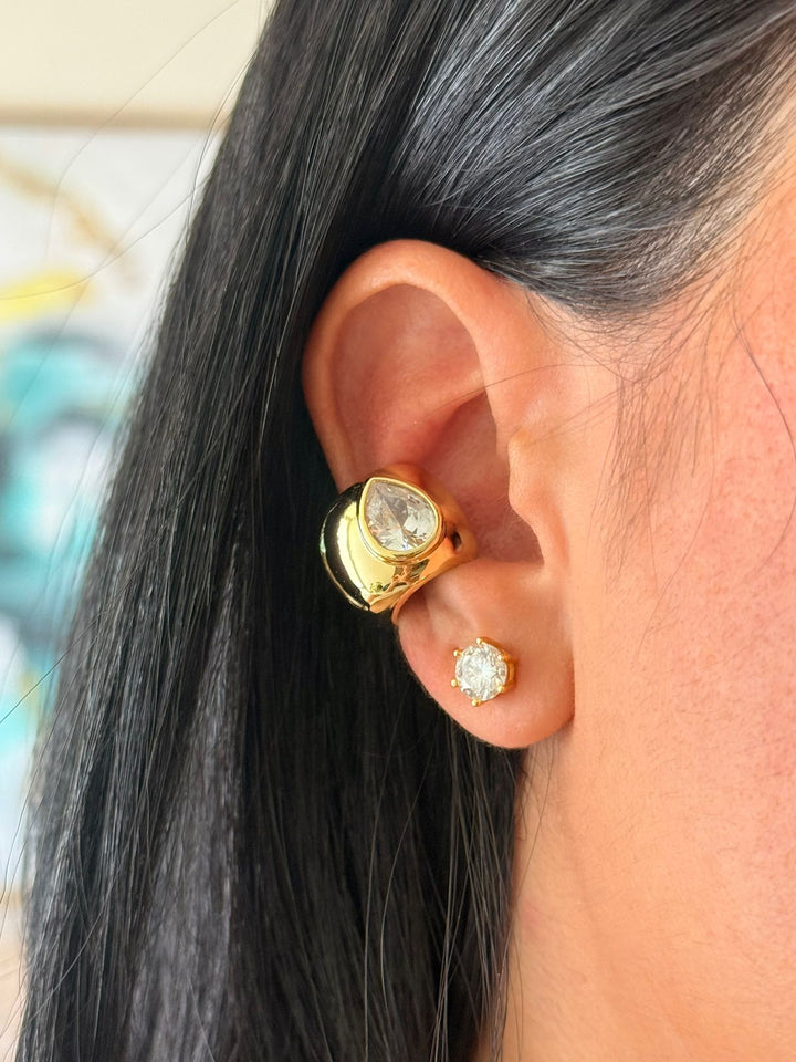 Gold Drop Ear Cuff