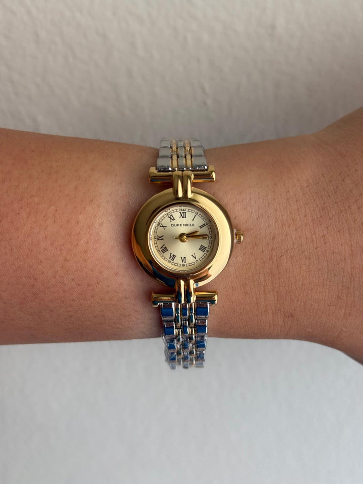 Gold Double Link Two-tone Watch