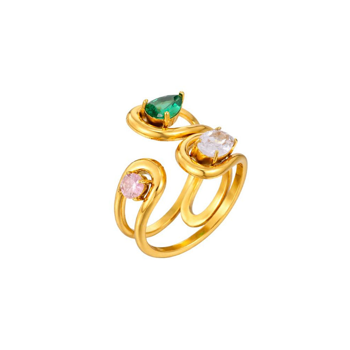 Brielle Gold Open Ring