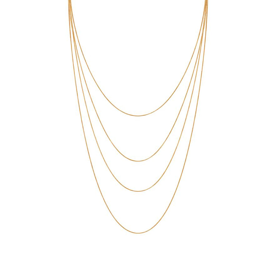 Golden Waterfall Necklaces