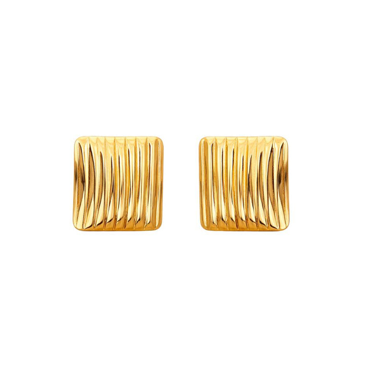 Elena Gold Square Studs