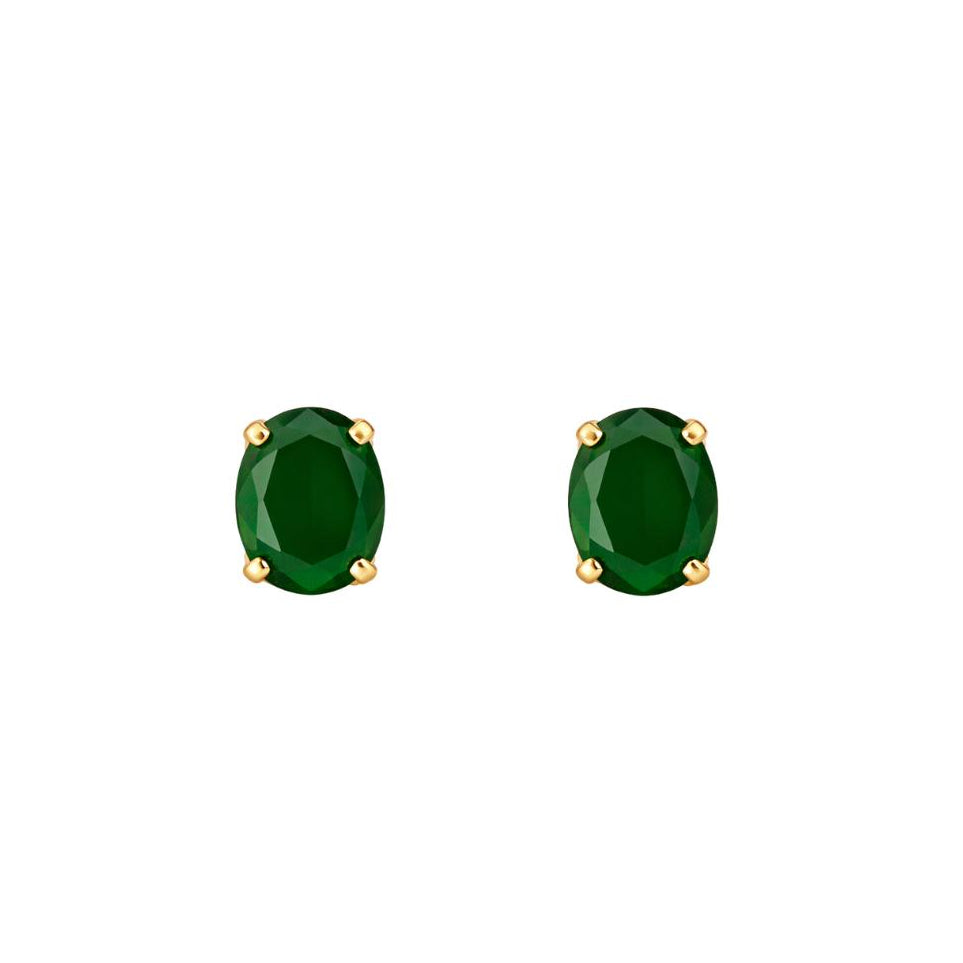 Chloe Classic Green Studs