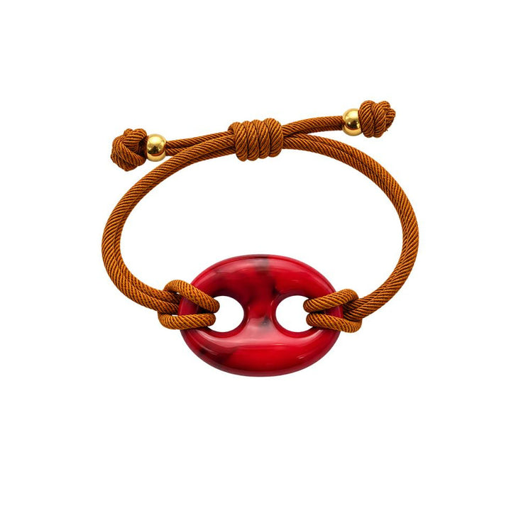 Yari Red Button Bracelet
