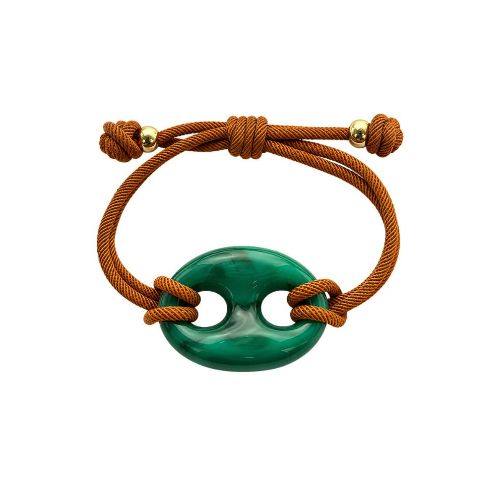 Yari Green Button Bracelet