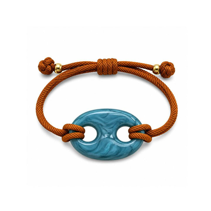 Yari Blue Button Bracelet
