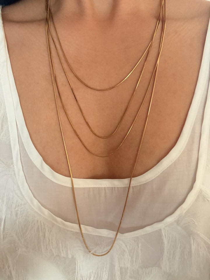 Golden Waterfall Necklaces
