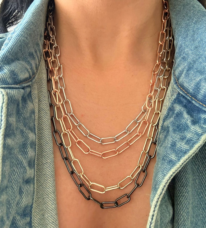 Nina Four-tone Multi-layered Necklace