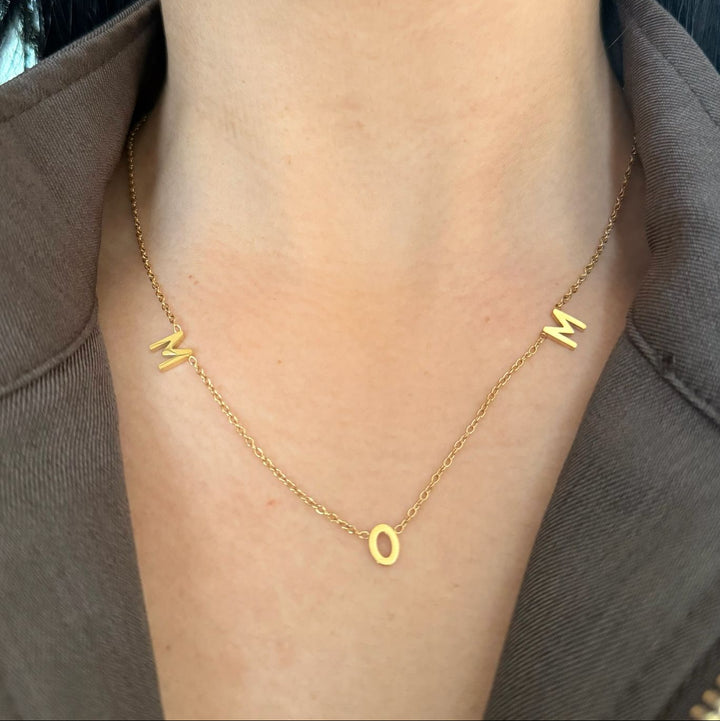 Dear Gold Mom Necklace