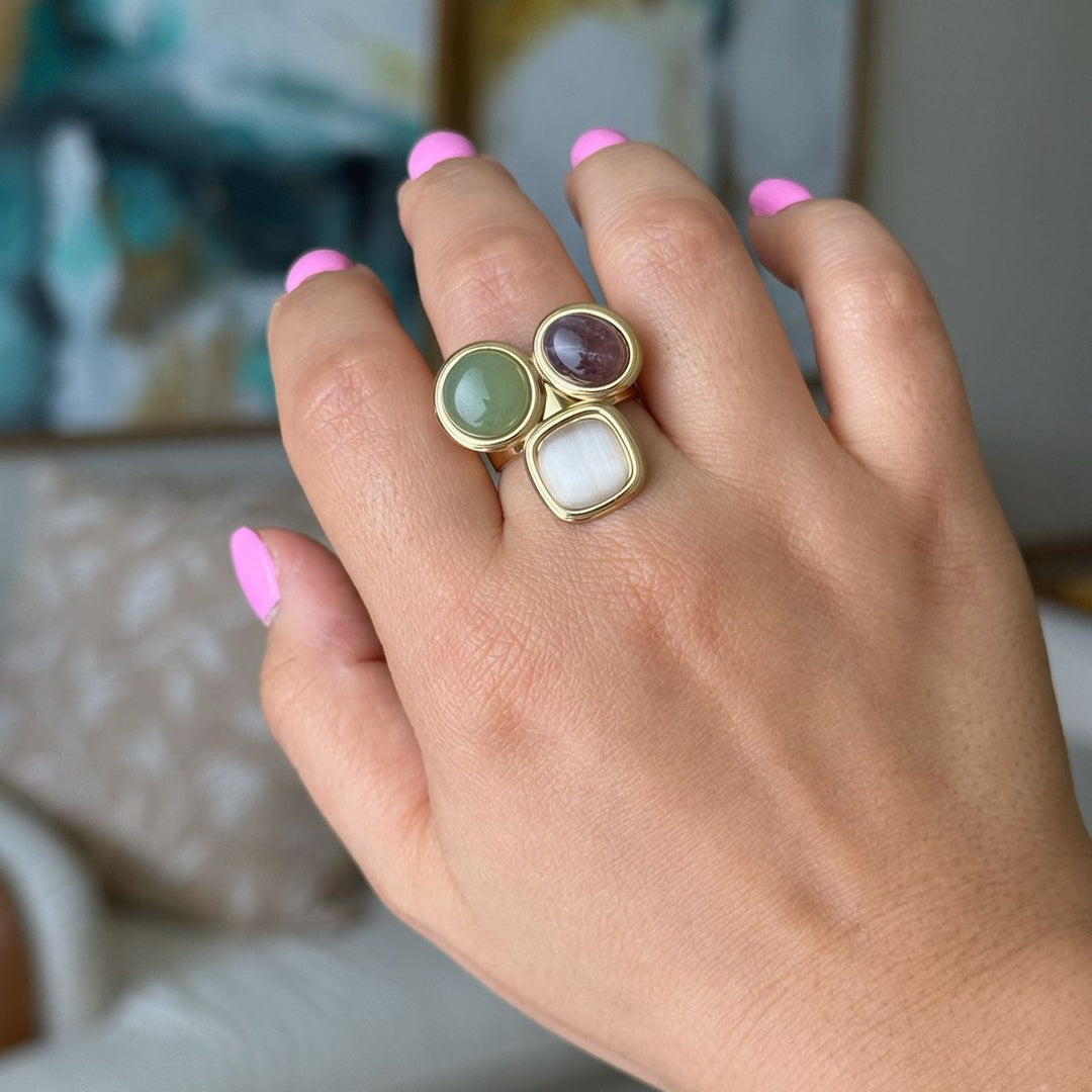 Any Gold Three-Stone Ring
