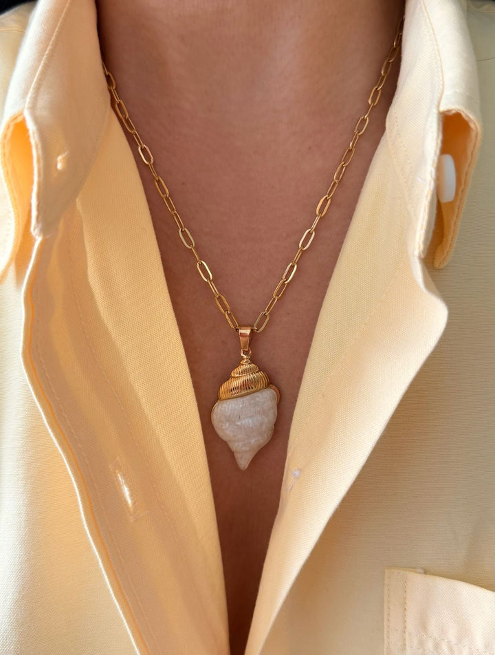 Adriana Gold Seashell Necklace