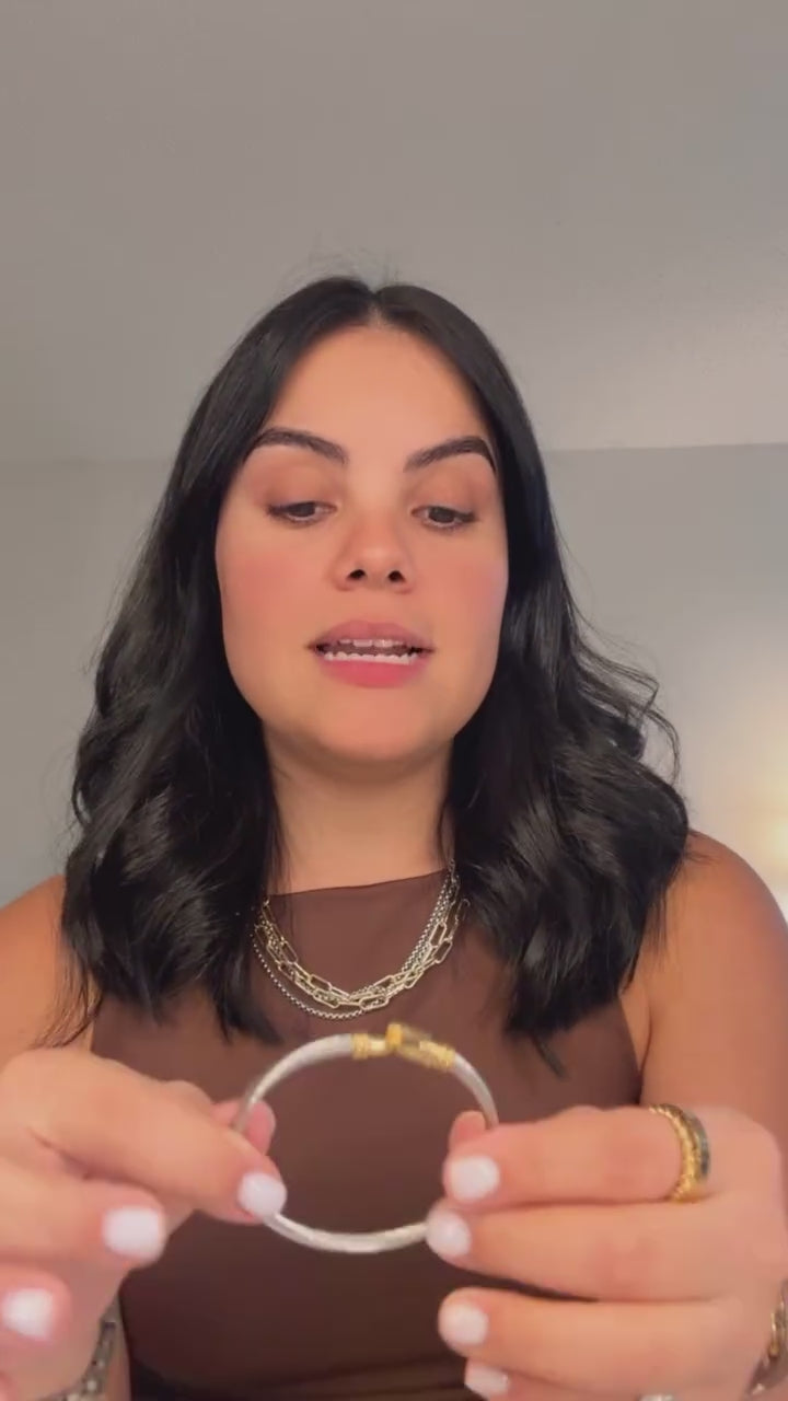 David Two Tone Bangle