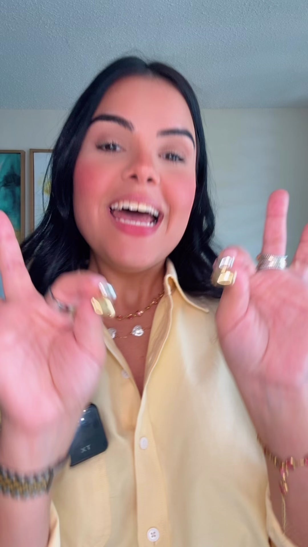 Pendientes Zoe de dos tonos